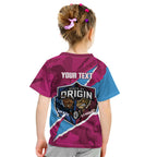 QLD Maroons and NSW Blues Personalised Kid T Shirt Cockroaches Cane Toads Together