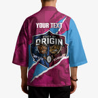 QLD Maroons and NSW Blues Personalised Kimono Cockroaches Cane Toads Together
