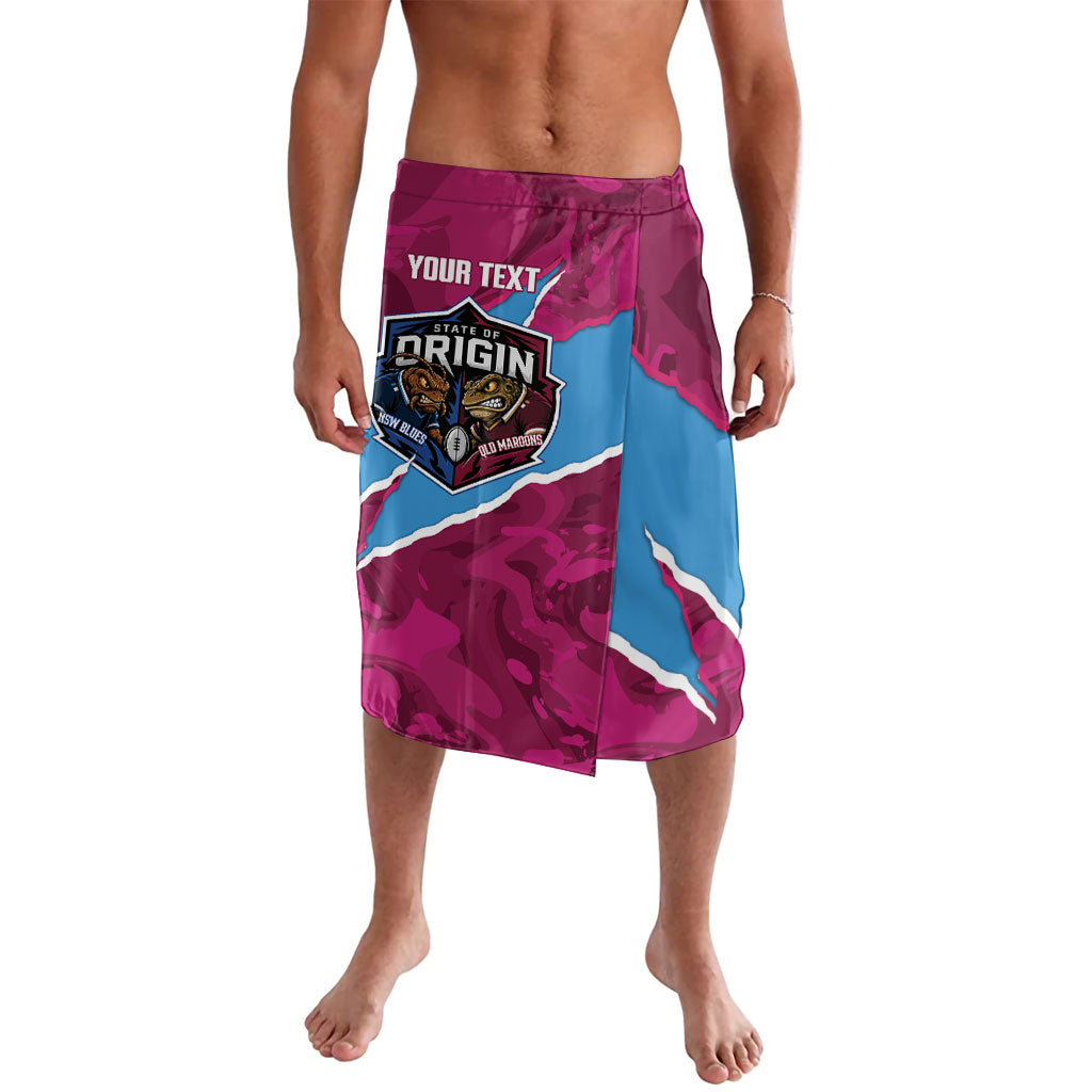 QLD Maroons and NSW Blues Personalised Lavalava Cockroaches Cane Toads Together