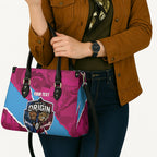 QLD Maroons and NSW Blues Personalised Leather Bag Cockroaches Cane Toads Together
