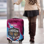 QLD Maroons and NSW Blues Personalised Luggage Cover Cockroaches Cane Toads Together