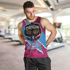 QLD Maroons and NSW Blues Personalised Men Tank Top Cockroaches Cane Toads Together