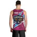 QLD Maroons and NSW Blues Personalised Men Tank Top Cockroaches Cane Toads Together