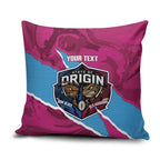 QLD Maroons and NSW Blues Personalised Pillow Cover Cockroaches Cane Toads Together