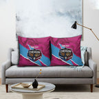 QLD Maroons and NSW Blues Personalised Pillow Cover Cockroaches Cane Toads Together