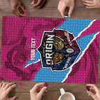 QLD Maroons and NSW Blues Personalised Puzzle Cockroaches Cane Toads Together