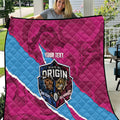 QLD Maroons and NSW Blues Personalised Quilt Cockroaches Cane Toads Together