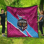 QLD Maroons and NSW Blues Personalised Quilt Cockroaches Cane Toads Together