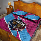 QLD Maroons and NSW Blues Personalised Quilt Bed Set Cockroaches Cane Toads Together