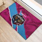 QLD Maroons and NSW Blues Personalised Rubber Doormat Cockroaches Cane Toads Together