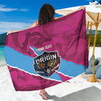 QLD Maroons and NSW Blues Personalised Sarong Cockroaches Cane Toads Together