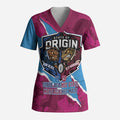 QLD Maroons and NSW Blues Personalised Scrub Top Cockroaches Cane Toads Together