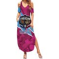QLD Maroons and NSW Blues Personalised Summer Maxi Dress Cockroaches Cane Toads Together