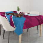 QLD Maroons and NSW Blues Personalised Tablecloth Cockroaches Cane Toads Together