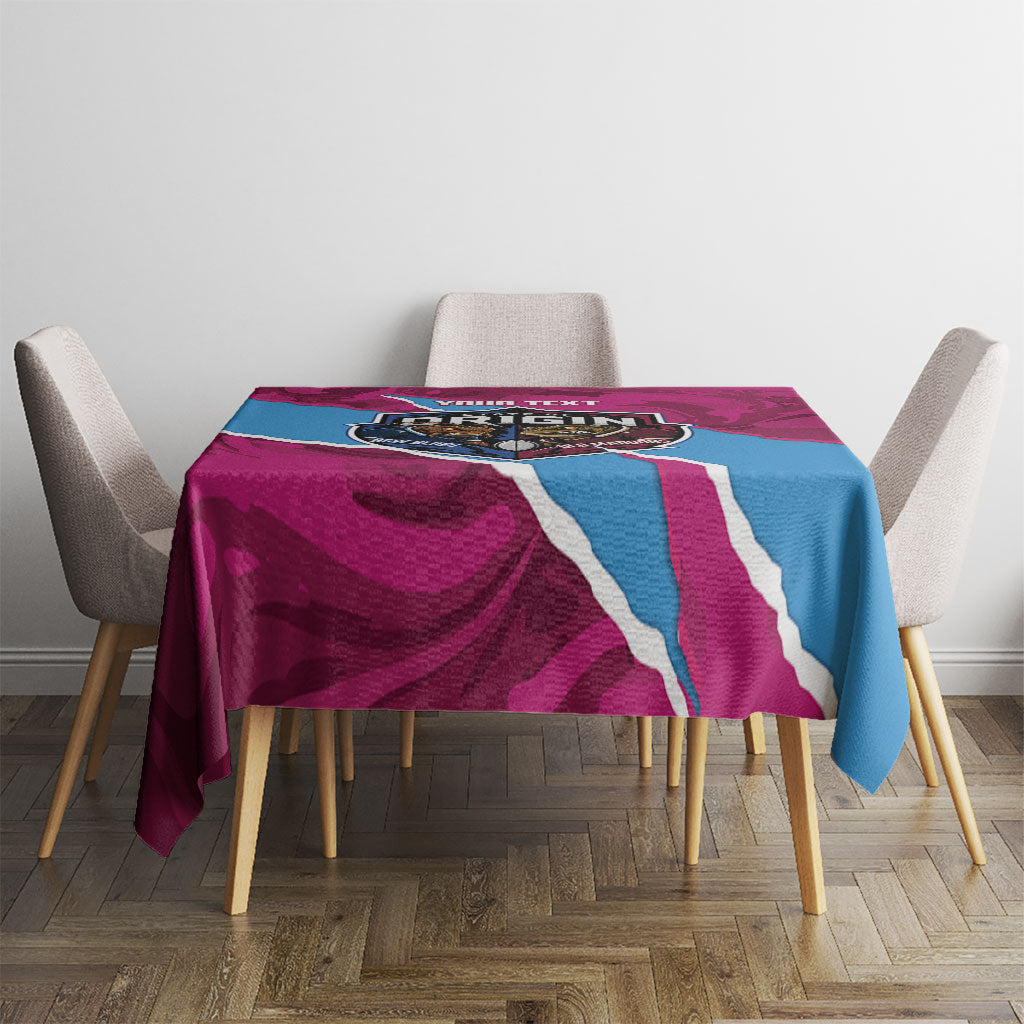 QLD Maroons and NSW Blues Personalised Tablecloth Cockroaches Cane Toads Together