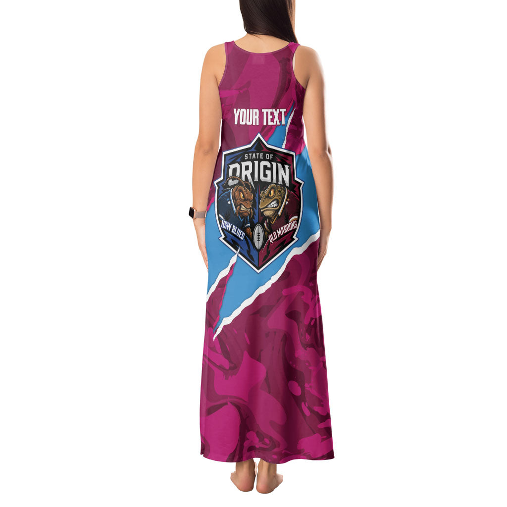 QLD Maroons and NSW Blues Personalised Tank Maxi Dress Cockroaches Cane Toads Together