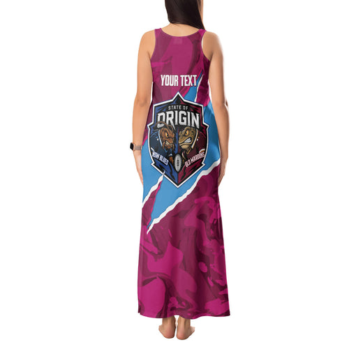 QLD Maroons and NSW Blues Personalised Tank Maxi Dress Cockroaches Cane Toads Together