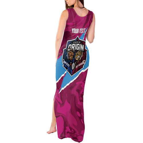 QLD Maroons and NSW Blues Personalised Tank Maxi Dress Cockroaches Cane Toads Together