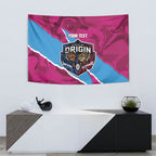 QLD Maroons and NSW Blues Personalised Tapestry Cockroaches Cane Toads Together