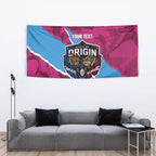 QLD Maroons and NSW Blues Personalised Tapestry Cockroaches Cane Toads Together