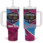 QLD Maroons and NSW Blues Personalised Tumbler With Handle Cockroaches Cane Toads Together