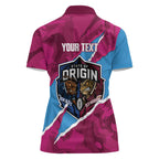 QLD Maroons and NSW Blues Personalised Women Polo Shirt Cockroaches Cane Toads Together