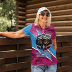 QLD Maroons and NSW Blues Personalised Women Polo Shirt Cockroaches Cane Toads Together