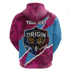 QLD Maroons and NSW Blues Personalised Zip Hoodie Cockroaches Cane Toads Together