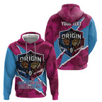 QLD Maroons and NSW Blues Personalised Zip Hoodie Cockroaches Cane Toads Together