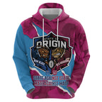 QLD Maroons and NSW Blues Personalised Zip Hoodie Cockroaches Cane Toads Together
