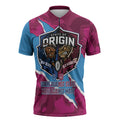 QLD Maroons and NSW Blues Personalised Zipper Polo Shirt Cockroaches Cane Toads Together