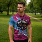 QLD Maroons and NSW Blues Personalised Zipper Polo Shirt Cockroaches Cane Toads Together