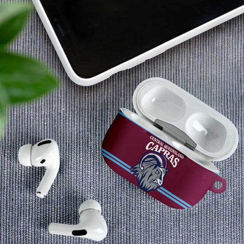 Central Queensland Rugby Custom AirPods Case Go Capras Sporty Style - Aussie Hoodie