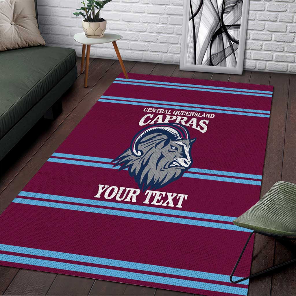 Central Queensland Rugby Custom Area Rug Go Capras Sporty Style - Aussie Hoodie