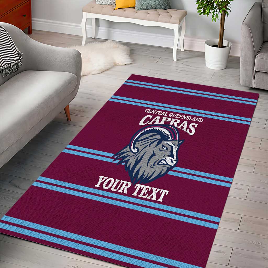 Central Queensland Rugby Custom Area Rug Go Capras Sporty Style - Aussie Hoodie