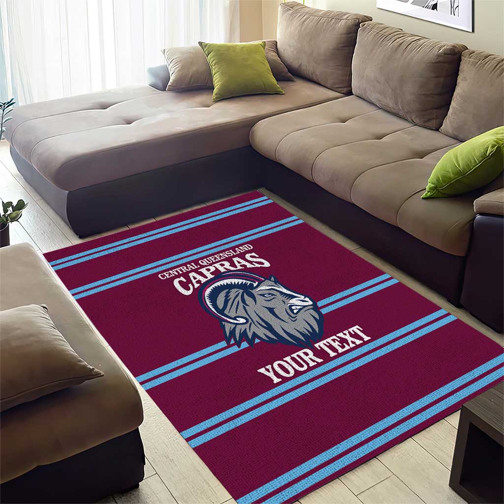 Central Queensland Rugby Custom Area Rug Go Capras Sporty Style - Aussie Hoodie