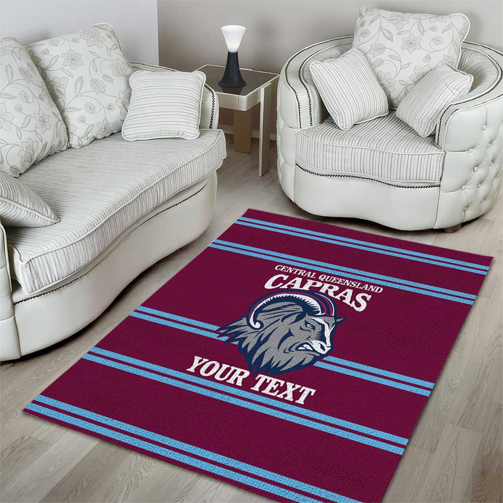 Central Queensland Rugby Custom Area Rug Go Capras Sporty Style - Aussie Hoodie