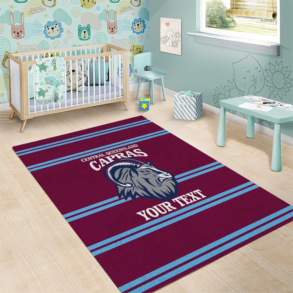 Central Queensland Rugby Custom Area Rug Go Capras Sporty Style - Aussie Hoodie