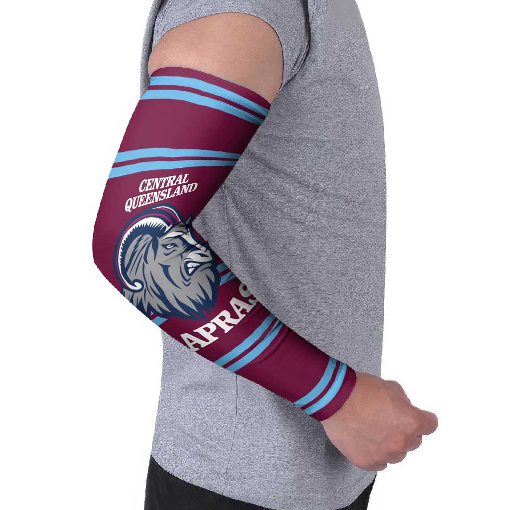 Central Queensland Rugby Custom Arm Sleeves Go Capras Sporty Style - Aussie Hoodie