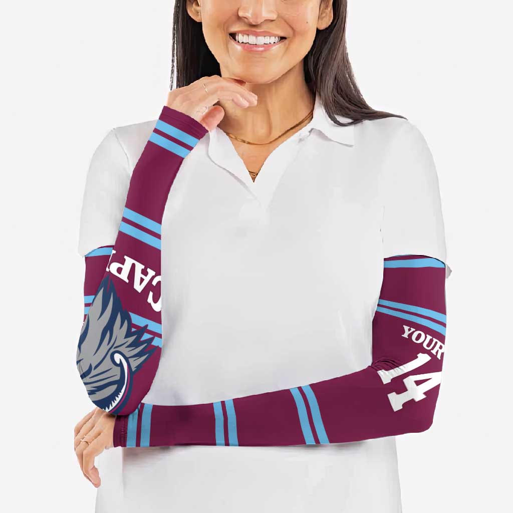 Central Queensland Rugby Custom Arm Sleeves Go Capras Sporty Style - Aussie Hoodie