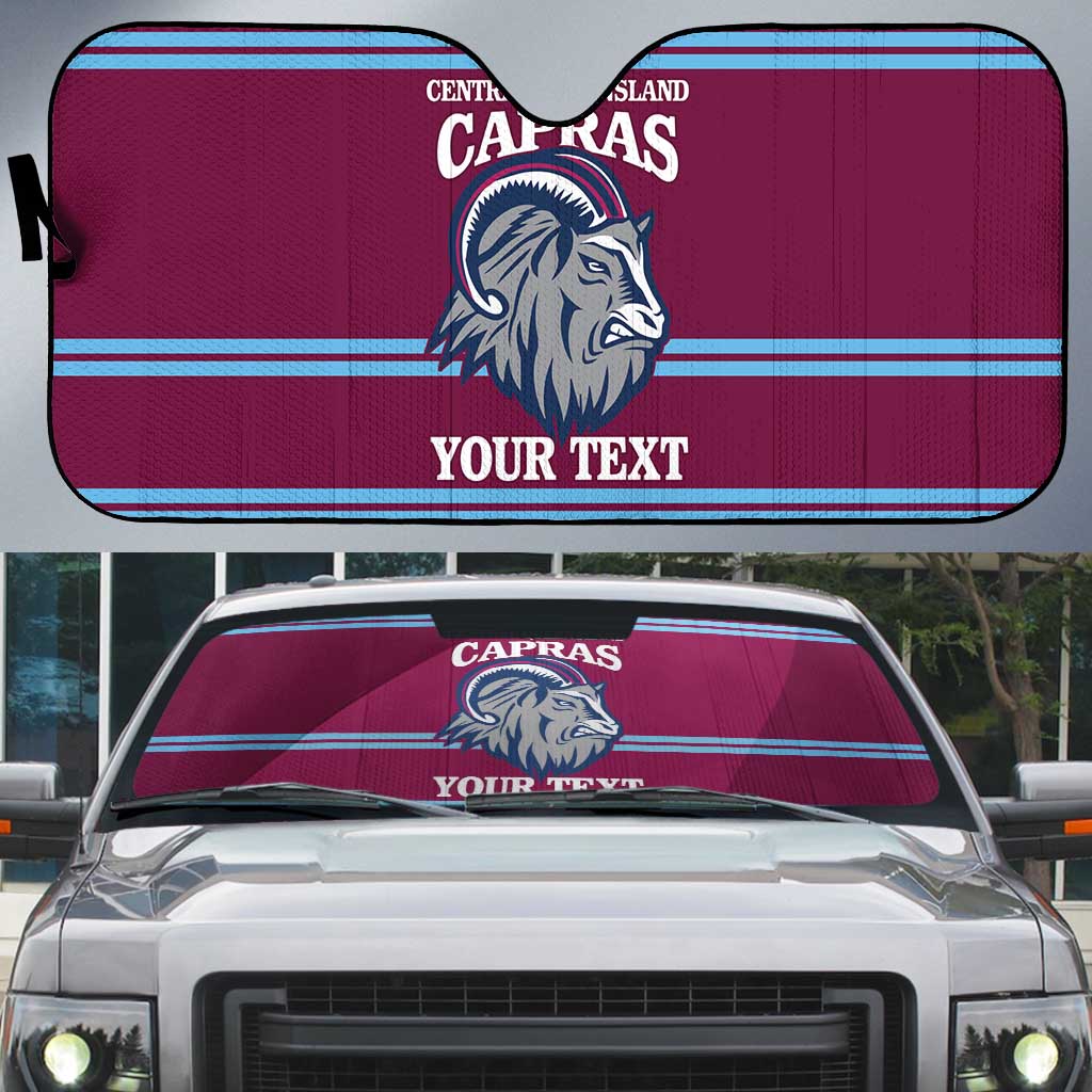 Central Queensland Rugby Custom Auto Sun Shade Go Capras Sporty Style - Aussie Hoodie