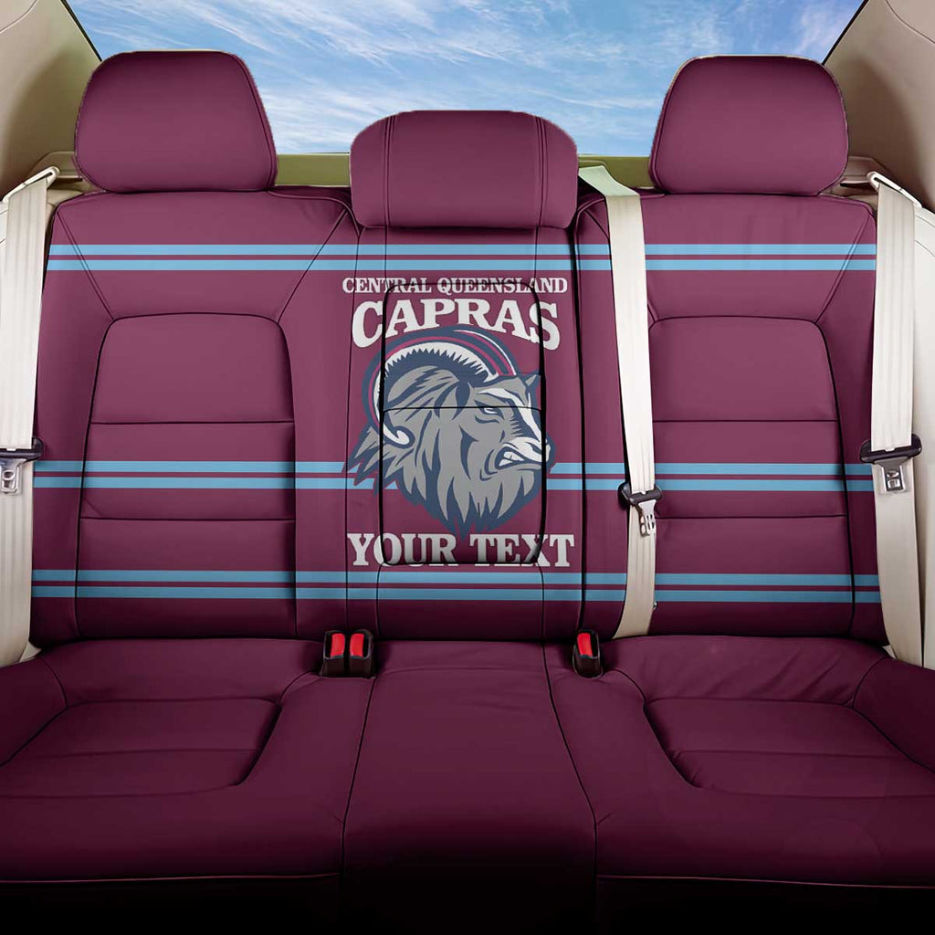 Central Queensland Rugby Custom Back Car Seat Cover Go Capras Sporty Style - Aussie Hoodie