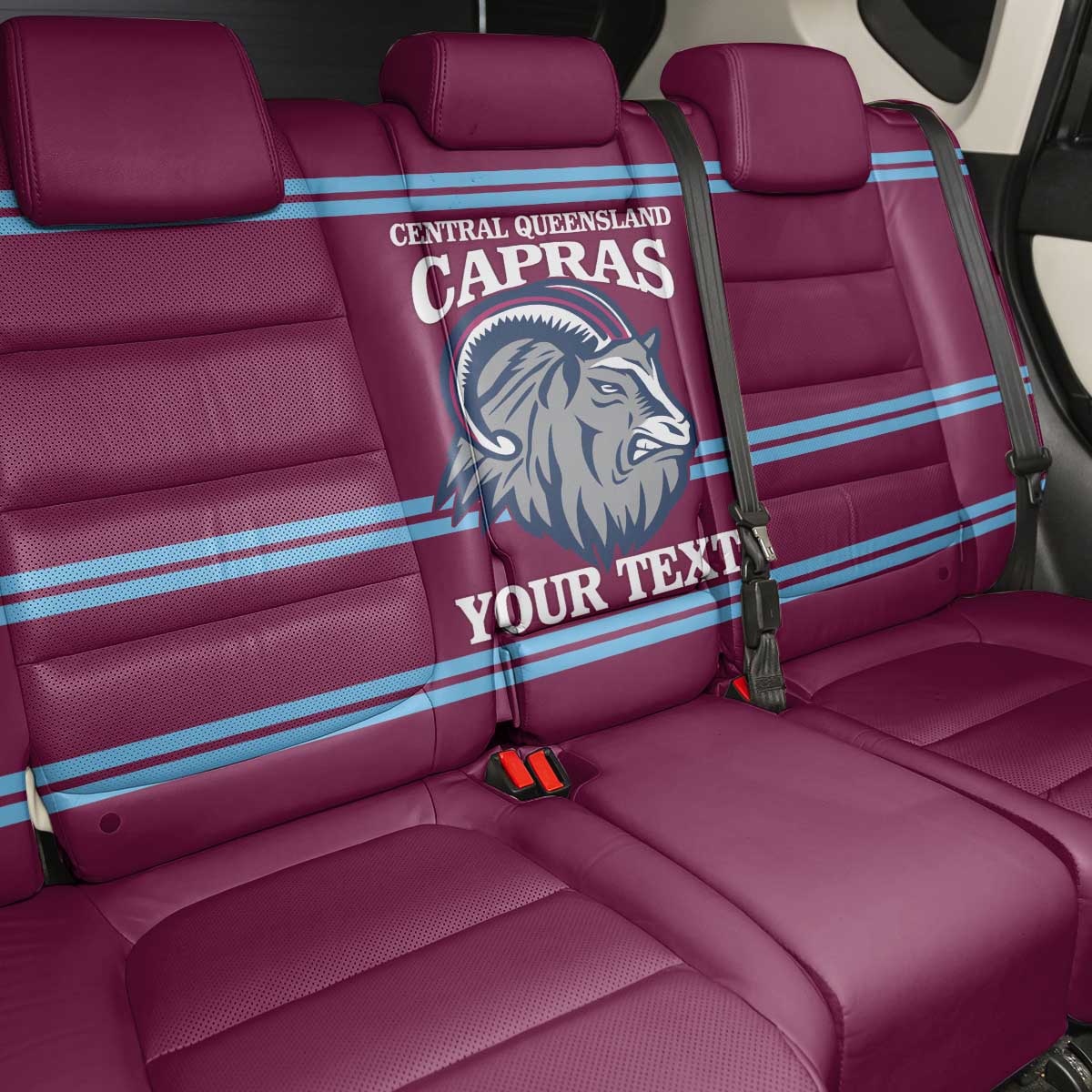 Central Queensland Rugby Custom Back Car Seat Cover Go Capras Sporty Style - Aussie Hoodie