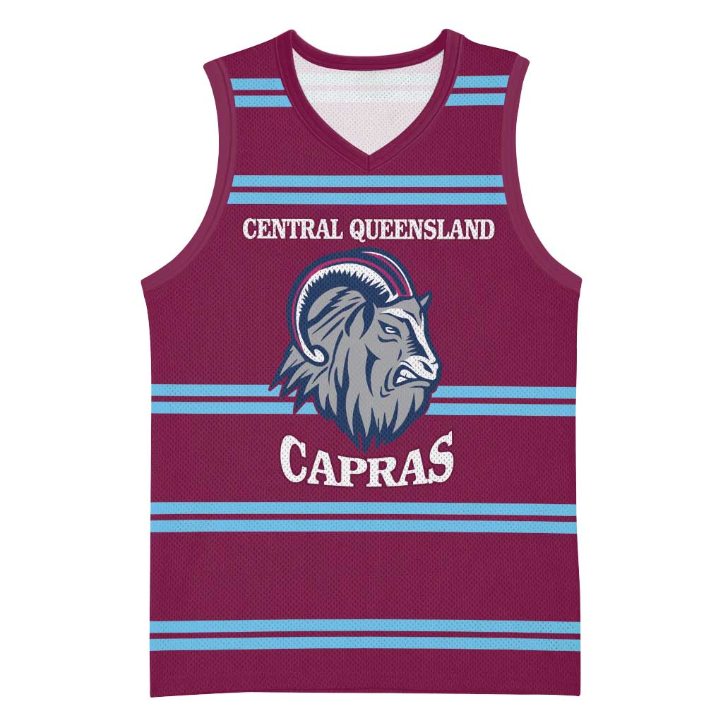Central Queensland Rugby Custom Basketball Jersey Go Capras Sporty Style - Aussie Hoodie