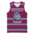 Central Queensland Rugby Custom Basketball Jersey Go Capras Sporty Style - Aussie Hoodie