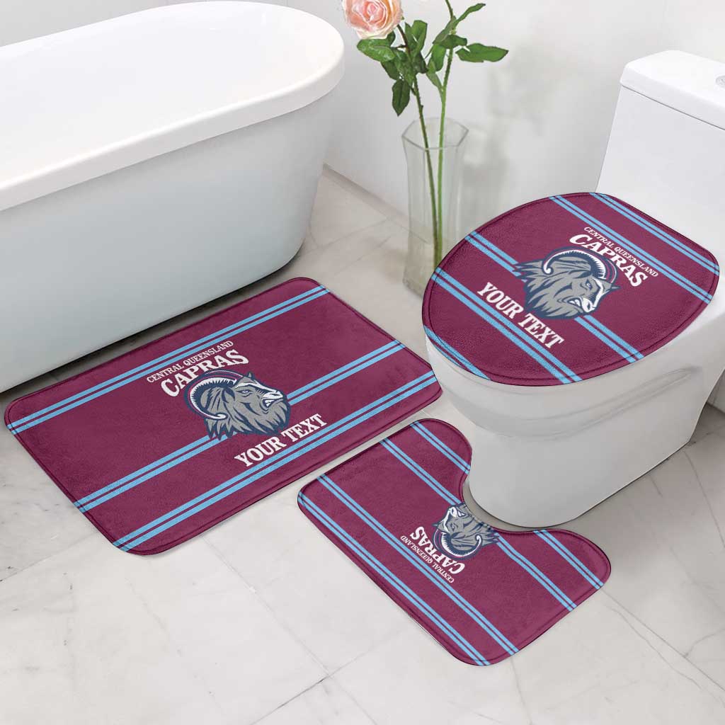 Central Queensland Rugby Custom Bathroom Set Go Capras Sporty Style - Aussie Hoodie