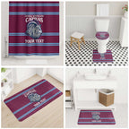 Central Queensland Rugby Custom Bathroom Set Go Capras Sporty Style - Aussie Hoodie