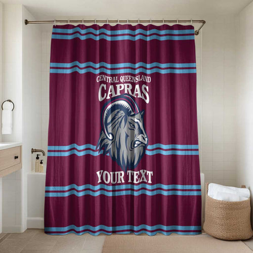 Central Queensland Rugby Custom Bathroom Set Go Capras Sporty Style - Aussie Hoodie