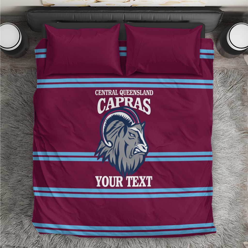 Central Queensland Rugby Custom Bedding Set Go Capras Sporty Style - Aussie Hoodie