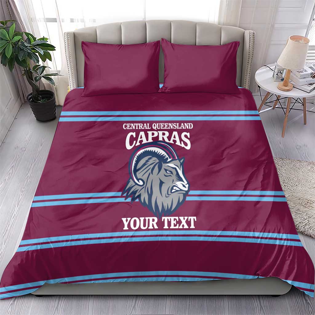 Central Queensland Rugby Custom Bedding Set Go Capras Sporty Style - Aussie Hoodie